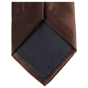 Knightsbridge Neckwear Regular Polyester Tie - Dark Brown