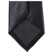 Knightsbridge Neckwear Slim Polyester Tie - Black