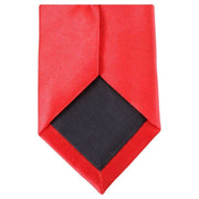 Knightsbridge Neckwear Slim Polyester Tie - Bright Red