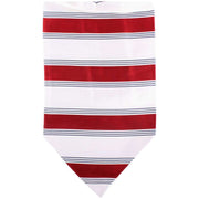 Knightsbridge Neckwear Striped Silk Cravat - Red/Cream