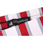 Knightsbridge Neckwear Striped Silk Cravat - Red/Cream