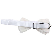 Knightsbridge Neckwear Velvet Bow Tie - White