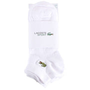 Lacoste Sports 3 Pack Trainer Socks - White