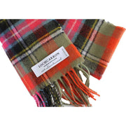 Locharron of Scotland Bowhill Bruce of Kinnaird Lambswool Scarf - Red/Green