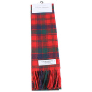 Locharron of Scotland Bowhill Robertson Modern Lambswool Scarf - Red