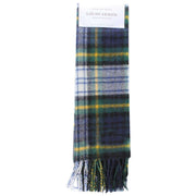 Locharron of Scotland Gordon Dress Modern Lambswool Scarf - Green/Navy/Yellow
