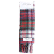 Locharron of Scotland Macdonald Dress Modern Lambswool Scarf - Green/Red/White