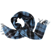 Locharron of Scotland Ramsay Ancient Lambswool Scarf - Blue/Black/White