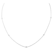 Mark Milton Diamond Necklace - White Gold/Clear