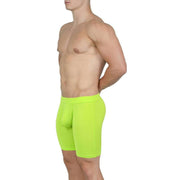 Obviously EliteMan Boxer Brief 6inch Leg - Lime