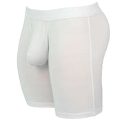 Obviously EliteMan Boxer Brief 6inch Leg - White