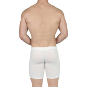 Obviously EliteMan Boxer Brief 6inch Leg - White