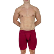 Obviously EliteMan Boxer Brief 9inch Leg - Maroon Red