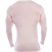 Obviously Essence Deep V-Neck Long Sleeve Undershirt - White