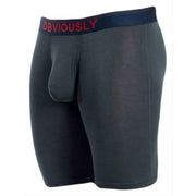 Obviously FreeMan AnatoFREE Boxer Brief 9inch Leg - Ash Grey