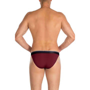 Obviously PrimeMan AnatoMAX Bikini Brief - Maroon Burgundy