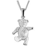 Orton West Teddy Bear Pendant - Silver