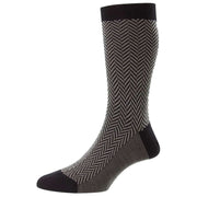 Pantherella Hendon Merino Wool Socks - Black