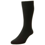Pantherella Pembrey Sea Island Cotton Socks - Black