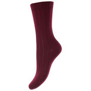 Pantherella Rachel Merino Wool Socks - Wine