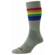 Pantherella Shine Egyptian Cotton Sports Socks - Light Grey Mix