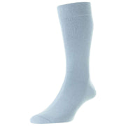 Pantherella Tavener Egyptian Cotton Socks - Pale Blue