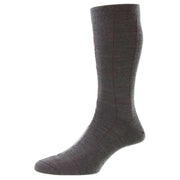 Pantherella Westleigh Merino Wool Socks - Dark Grey Mix