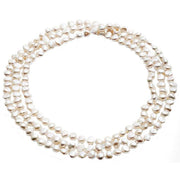 Pearls of the Orient Cultured Freshwater Pearl Loop Necklace - White