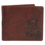 Simon Carter T-Rex Zipped Wallet - Brown