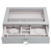 Stackers Classic Charm Glass Lid Drawer - Pebble Grey