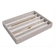 Stackers Classic Necklace Tray - Taupe/Grey