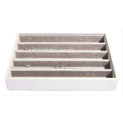Stackers Classic Necklace Tray - White/Stone Grey