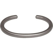 Ti2 Titanium 6mm Wide Round Torc Bangle - Matte Silver