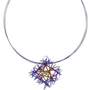 Ti2 Titanium Chaos Necklace - Blue