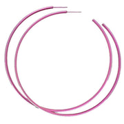 Ti2 Titanium Extra Large Hoop Earrings - Pink