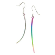 Ti2 Titanium Long Drop Earrings - Multi-colour