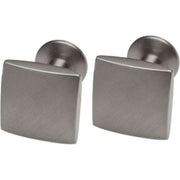 Ti2 Titanium Matte Square Cufflinks - Grey