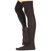 TOETOE Everyday Over The Knee Toe Socks - Black