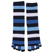 TOETOE Stripy Denim Toe Socks - Blue