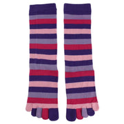 TOETOE Stripy Toe Socks - Purple