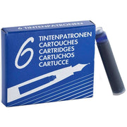 Waldmann Pens 6 Pack Ink Cartridges - Blue