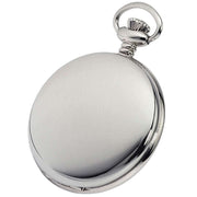 Woodford Chrome Plated Double Full Hunter Skeleton Mechanical Pocket Watch - Silver