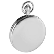 Woodford Chrome Plated Twin Time Zone Double Full Hunter Skeleton Mechanical Pocket Watch - Silver