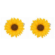 Zennor Sunflower Cufflinks - Yellow
